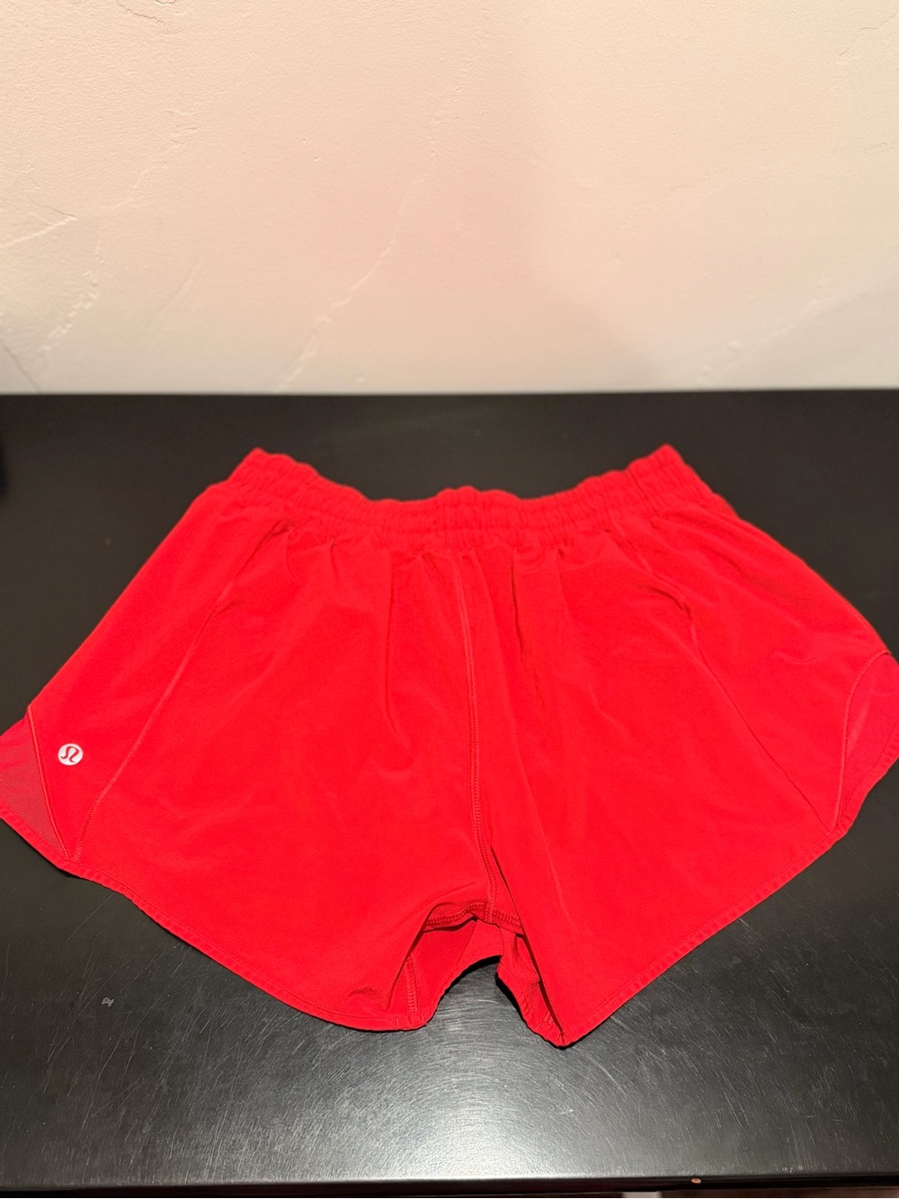 lululemon athletica Bright Red Running Shorts